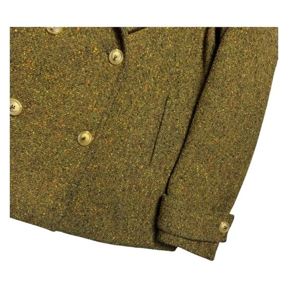 STUNNING Cole Haan GENUINE FUR & WOOL Luxury Designer Jacket Womens XL - Picture 5 of 8